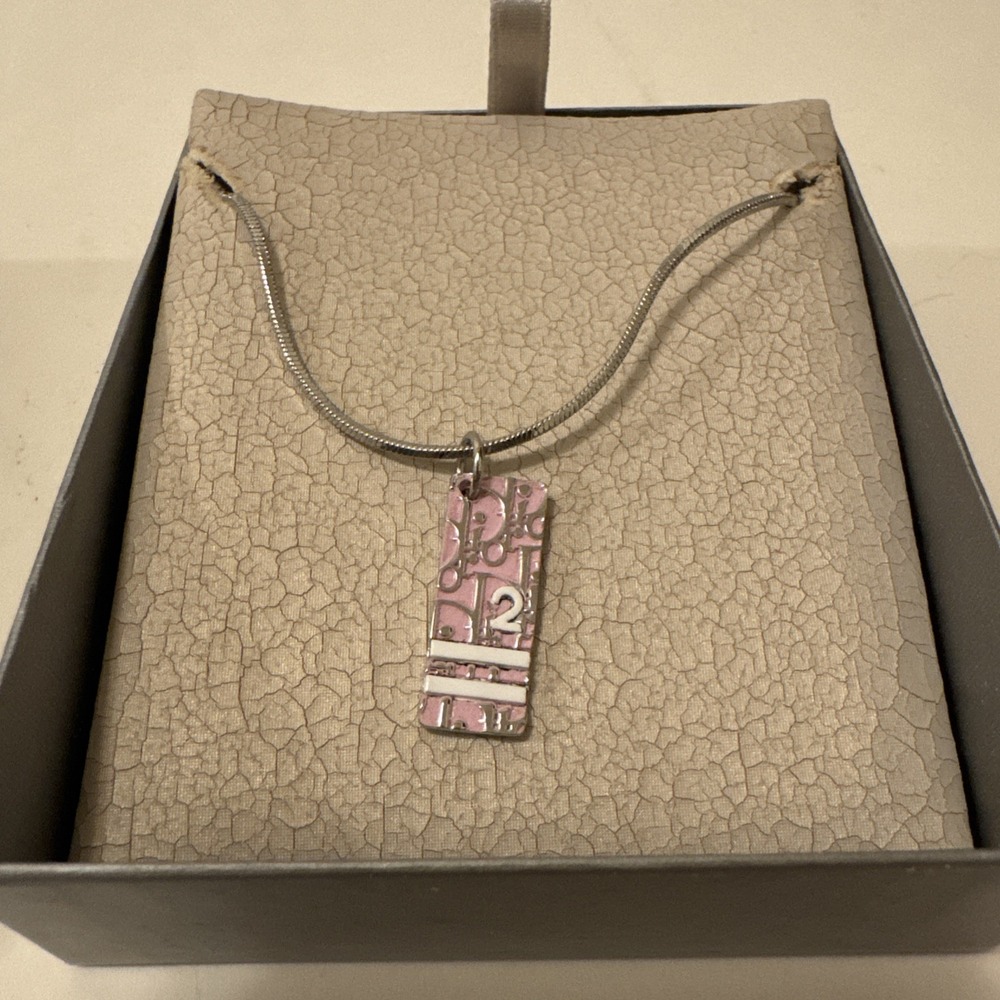 Christian Dior Trotter Pink Necklace NWT